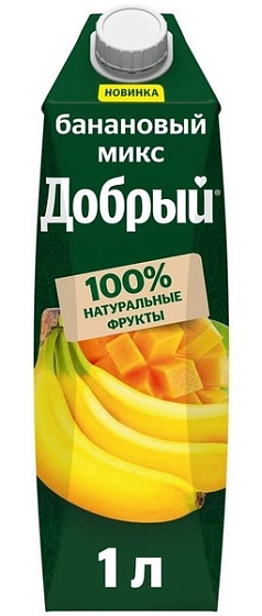 Сок Добрый 1л банановый микс