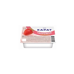 Продукт творожный Карат 9% 230г клубника СЗМЖ