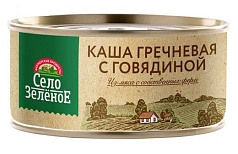 Каша Село зеленое 325г гречка/говядина