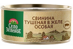 Свинина тушенная Село зеленое особая 325г ж/б