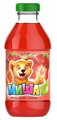 Нектар Миша 0,33л морковь/яблоко/клубника