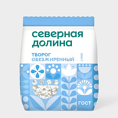 Творог Северная долина 0% 300г БЗМЖ