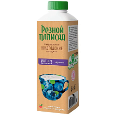 Йогурт Резной палисад пит 1,3% 500г черника БЗМЖ