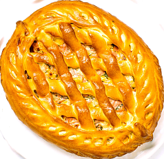 Пирог с колбасой и сыром "Тропикана"1шт