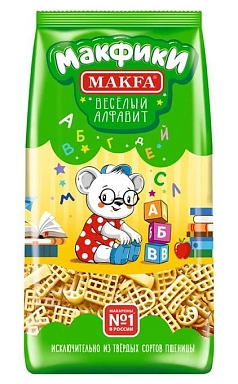 Макароны Макфики 300г веселый алфавит
