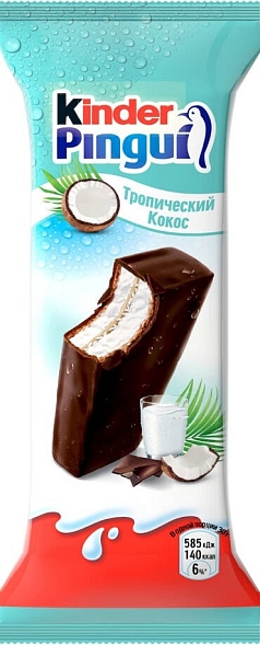 Снек Киндер Пингви 33,2% 30г кокос СЗМЖ