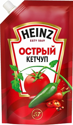 Кетчуп Хайнц 320г острый м/у