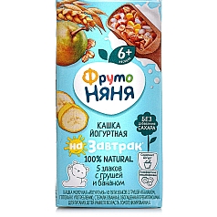 Кашка ФрутоНяня 200мл йогурт/5 злаков/груша/банан