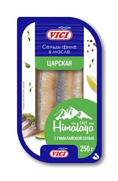 Сельдь Вичи 250г филе царское с укропом