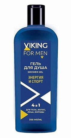 Гель для душа Викинг 300мл 4в1 энерджи