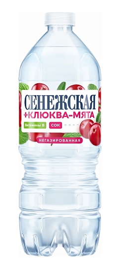 Вода негаз Сенежская 1л клюква-мята