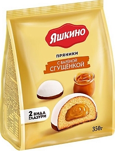 Пряники Яшкино 350г вар сгущенка 