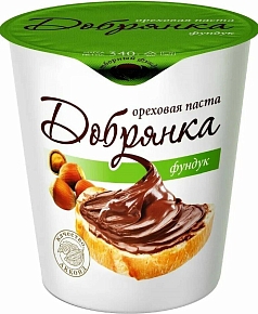 Шок паста Добрянка 340г фундук