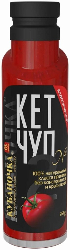 Кетчуп Кубаночка 350г классический ст