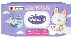 Салфетки влажные Ваташи 64шт детские