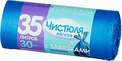 Мешки для мусора Чистюля 35л/14шт с завязками
