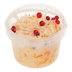 Капуста квашеная Вкуслинка 450г с клюквой ФЭГ