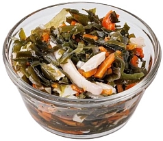 Салат с морской капустой и кальмарами 1кг