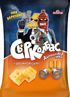 Кукурузные шарики СырКолбас 100г двойной сыр