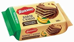 Вафли Яшкино 200г какао/шоколад/банан