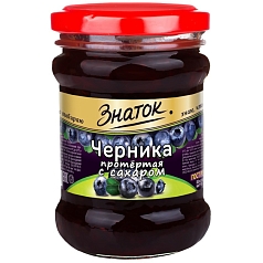 Ягода протертая Знаток 280г черника ст