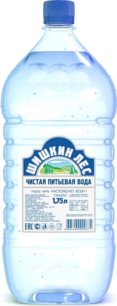 Вода  негазированная Шишкин лес 1,75л