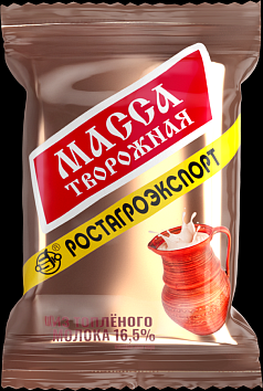 Масса творожная РостАгро 16% 100г из топленого молока БЗМЖ
