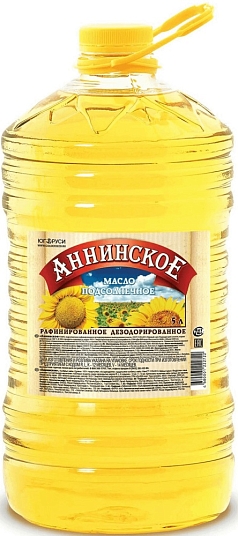 Масло подсолнечное Аннинское 5л