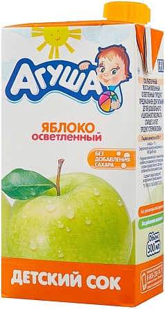 Напиток Агуша сокосодерж 300мл яблоко