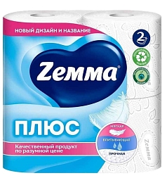 Туалетная бумага Земма Плюс 1/4шт океан