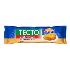 Тесто Морозко слоеное 500г дрожжевое