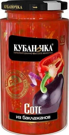 Соте из баклажанов Кубаночка 360г ст
