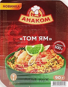 Лапша Анаком 90г Том Ям