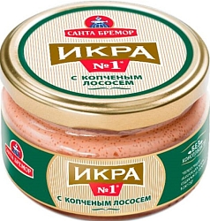 Икра мойвы Санта Бремор 180г с копч лососем 