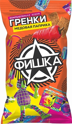 Гренки Фишка 120г медовая паприка