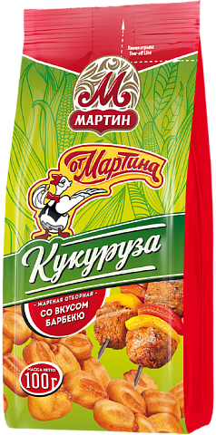 Кукуруза жареная От Мартина 100г барбекю