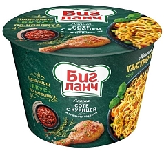 Лапша Биг Ланч 90г соте с курицей и и пряными травами