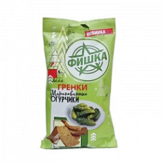 Гренки Фишка 120г маринованные огурчики