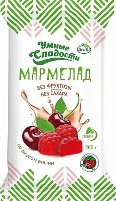 Мармелад Умные сладости 80г вишня