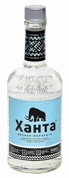 Водка Ханта Вечная Мерзлота 0,5л 40%