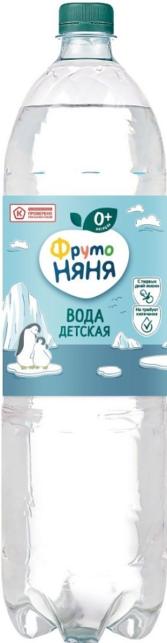 Вода ФрутоНяня детская 1,5л