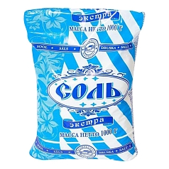 Соль Мозырьсоль 1кг экстра/мелкая