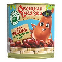 Фасоль Овощная сказка 310г красная