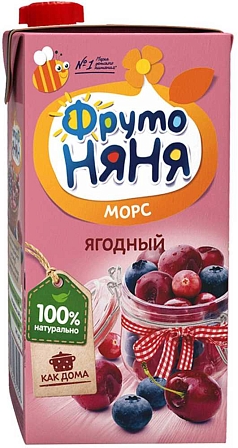 Морс ФрутоНяня 500мл ягодный