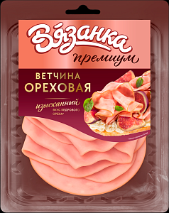 Нарезка Ветчина Ореховая в/у 120г Вязанка