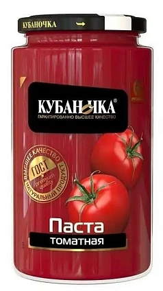 Томатная паста Кубаночка 800г ст