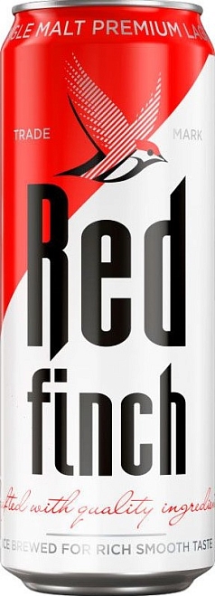 Пиво Ред финч 0,45л 4,4% светлое ж/б