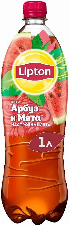 Чай Липтон 1л черный арбуз/мята