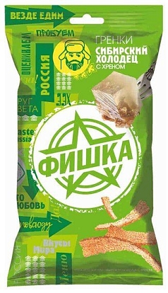 Гренки Фишка 120г сибирский холодец/хрен