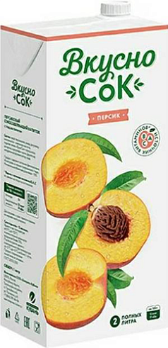 Сокосодержащий напиток Вкусносок 0,95л персик